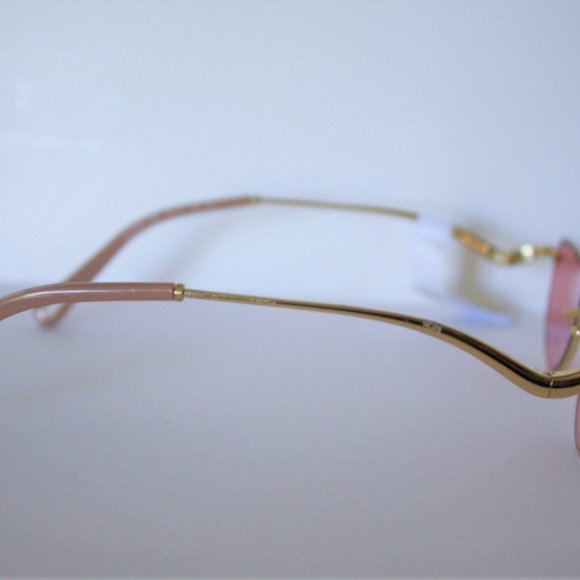 Chloe Gold Metal Frame pink Lens Sunglasses CE158S NEW main image 7